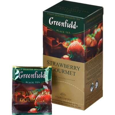 Чай Гринфилд strawberry gourmet 25 пакет