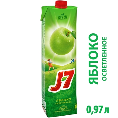 J-7 1л Яблоко Зеленый (1х12)