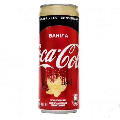 Кока-кола Ваниль 0,33 ж/б (1х24)