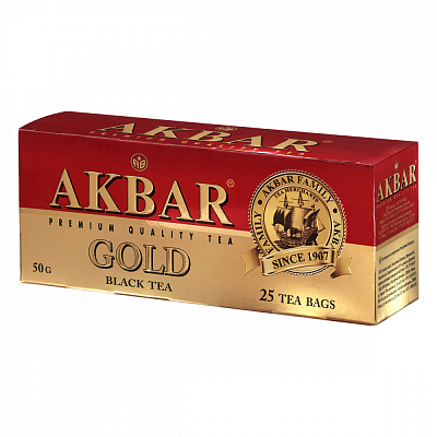 Чай Акбар Голд 25 пакет