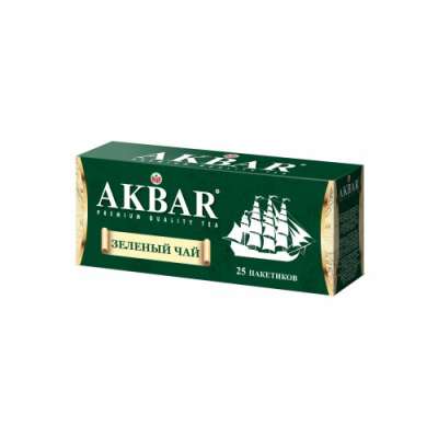 Чай Акбар Зелёный 25 пакет