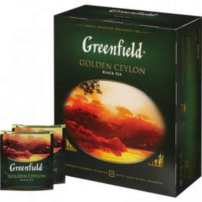 Чай Гринфилд Голден Цейлон 100 пакет